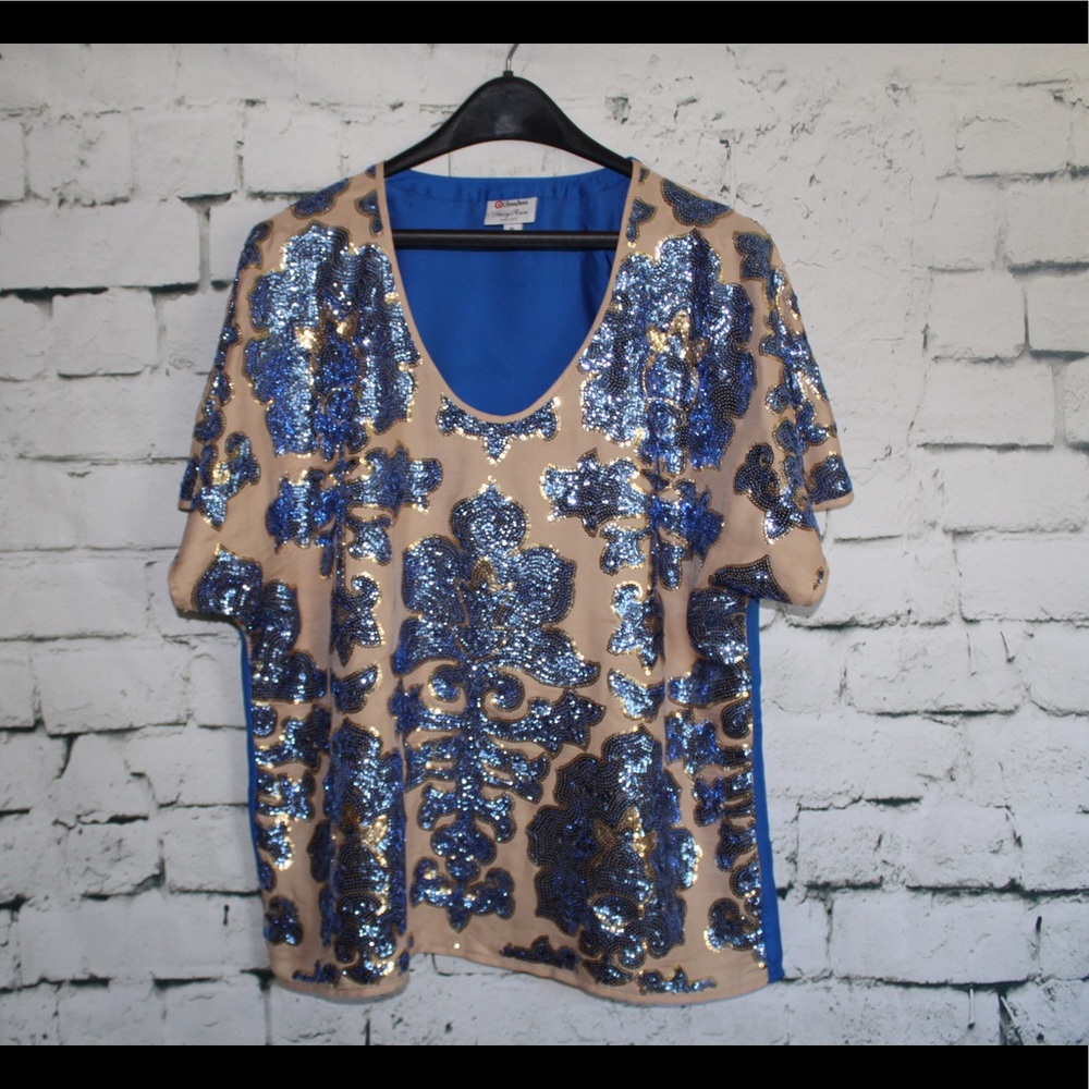 Tracy Reese X Neiman Marcus | Sequin Blouse